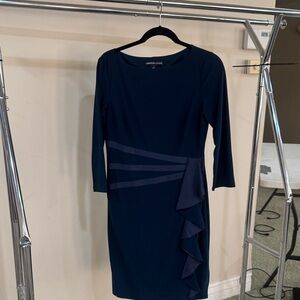 American Living Dark Blue Long Sleeve Dress